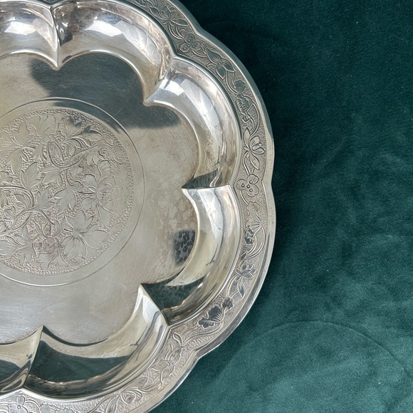 Silver Plated Chinese Plate Nelson Gallery Atkins Museum Yuan Dynasty - Picture 8 of 8